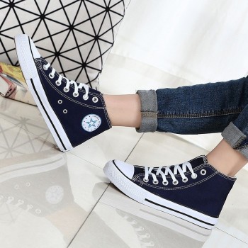 YIdemusha New Summer Sneakers Wedges Canvas Shoes Men Casual Shoe Men Breathable White Basket Stars Zapatos Mujer Trainers Shoes