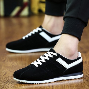 High Quality Fashion Mens Vulcanize Shoes Black White Mens Flat Shoes Spring Summer Man Lace up Canvas Shoes Zapatos Shoes