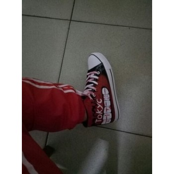Hip-hop street dance Tokyo Ghoul Graffiti Canvas Shoes Spring Hand Painted Shoes Halloween Breathable Sneakers A51403