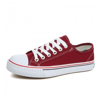 YIdemusha Men Canvas Sneaker 2018 Spring Men Casual Shoes Sweetheart shoes Breathable Lace up Neutral Shoes Classic Canvas Shoes
