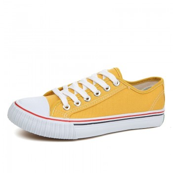 YIdemusha Men Canvas Sneaker 2018 Spring Men Casual Shoes Sweetheart shoes Breathable Lace up Neutral Shoes Classic Canvas Shoes