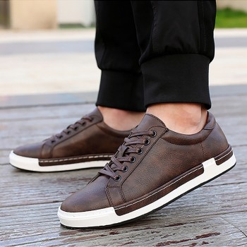 Shoes men 2018 new arrival fashion Anti-skid cozy pu Breathable casual men shoes566