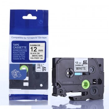 30 color tze label tape compatible Brother p-touch printers Tze231 Tze-231 12mm for Brother P Touch Tze PT Labeler tz231 tze 231