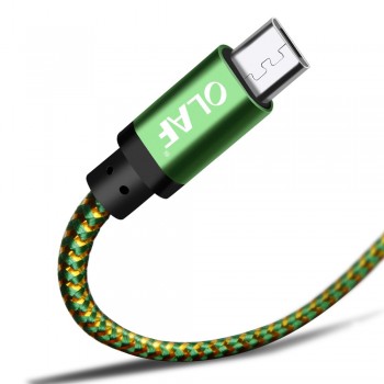 OLAF Micro USB Cable 1m 2m 3m Fast Charging Nylon USB Sync Data Mobile Phone Android Adapter Charger Cable for Samsung Cable