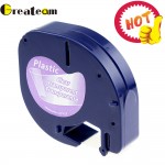 Greateam 1pcs 12mm  12267 91200 91201 92102 91203 91204 91205 Compatible DYMO LetraTag Label Tape for DYMO for Label Maker