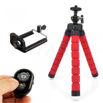 FANGTUOSI Mobile Phone Mini Octopus Tripod Bluetooth remote control Flexible Sponge monopod For iPhone smartphone Camera Tripod