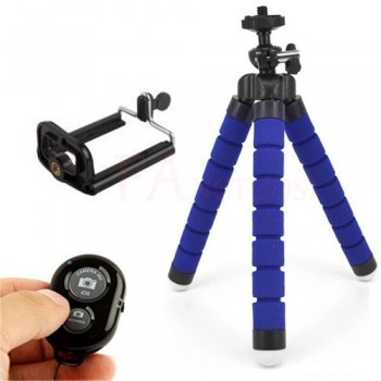 FANGTUOSI Mobile Phone Mini Octopus Tripod Bluetooth remote control Flexible Sponge monopod For iPhone smartphone Camera Tripod