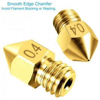 MK7 MK8 Nozzle 0.4mm 0.3mm 0.2mm 0.5mm Copper 3D Printers Parts Extruder Threaded 1.75mm 3.0mm Filament Head Brass Nozzles Part
