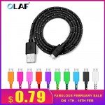 OLAF Nylon Braided Micro USB Cable Data Sync USB Charger Cable For Samsung HTC Huawei Xiaomi Android Phone Fast Charging Cables