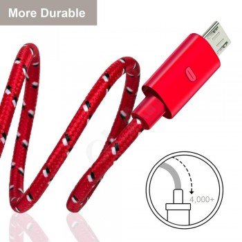 OLAF Nylon Braided Micro USB Cable Data Sync USB Charger Cable For Samsung HTC Huawei Xiaomi Android Phone Fast Charging Cables