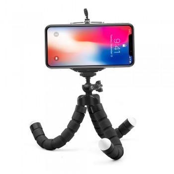 Mini Flexible Sponge Octopus Tripod for iPhone Samsung Xiaomi Huawei Mobile Phone Smartphone Tripod for Gopro Camera Accessory