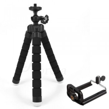 Roreta Flexible Sponge Octopus Tripod For iPhone Bluetooth Remote Shutter Mini Bracket Table Desk Tripod Phone Holder Stand