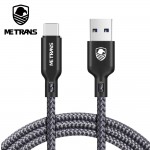 Metrans 2pcs USB Type C Cable USB 3.0 Charge Data Cord Fast Charging Mobile Phone Cable For Samsung S9 S8 Note 8 Xiaomi Huawei