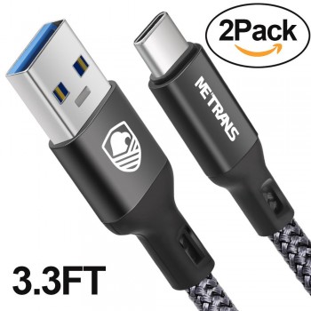 Metrans 2pcs USB Type C Cable USB 3.0 Charge Data Cord Fast Charging Mobile Phone Cable For Samsung S9 S8 Note 8 Xiaomi Huawei