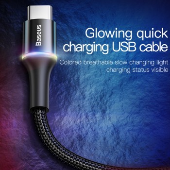 Baseus USB Type C Cable For Samsung Galaxy S9 S8 Plus OnePlus 6t Fast Charging USB-C Charger Cord Mobile Phone USBC Type-C Cable