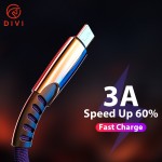 DIVI Micro USB Cable Denim Braided Fast Charging Data Cord Microusb Charger Cable For Samsung Xiaomi Android Mobile Phone Cable