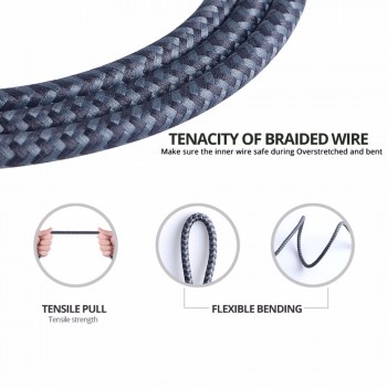 FONKEN USB Type-C Cable Quick Charge Type USB C 2.0 Phone Cable 2m 3m 3A Fast Charging Data Cord for Power Bank Mobile Cables