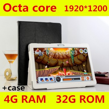 2018 New 10 inch Octa Core 3G Tablet 4GB RAM 32GB ROM 1920*1200 Dual Cameras Android 8.0 Tablet 10.1 inch  Free Shipping