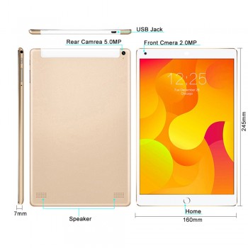Free Shipping 10 inch Tablet PC Octa Core 4GB RAM 64GB ROM 3G Bluetooth WiFi Android 8.0 Multi Touch 1280*800 IPS Phablet