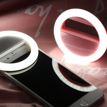 Selfie LED Ring Flash Light Portable Phone Selfie Lamp Luminous Clip Lamp Camera Photography Video Spotlight lens luz para movil