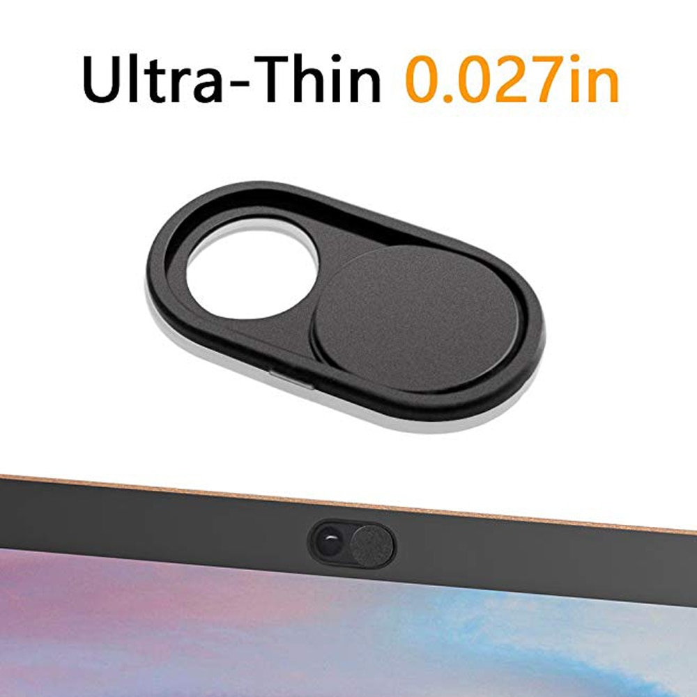 Laptop Webcam Cover Slider 1/2/3/4/5/6Pack 0.023 Inch Ultra-Thin Metal Web Camera Sticker Shutter for MacBook Pro,iMac,PC, iPad
