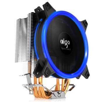 AIGO E3 4 Heatpipes CPU cooler for AMD Intel 775 1150 1151 1155 1156 CPU radiator 120mm 4pin cooling CPU fan PC quiet