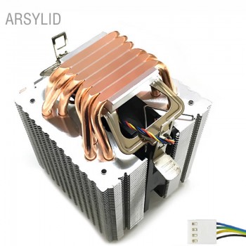 High quality 4PIN CPU cooler 115X 1366 2011,6 heatpipe dual-tower cooling 9cm fan,support Intel  AMD