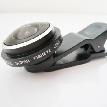 Universal 235 Degree Super Fish Eye Mobile Phone Camera Lenses For iPhone Lens Super Wide Angle HD Metal Phone Clip-on Fisheye