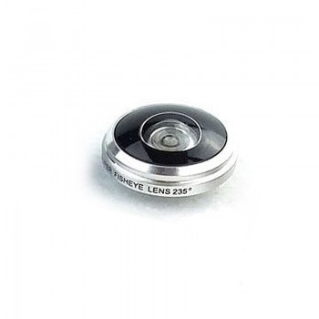 Universal 235 Degree Super Fish Eye Mobile Phone Camera Lenses For iPhone Lens Super Wide Angle HD Metal Phone Clip-on Fisheye