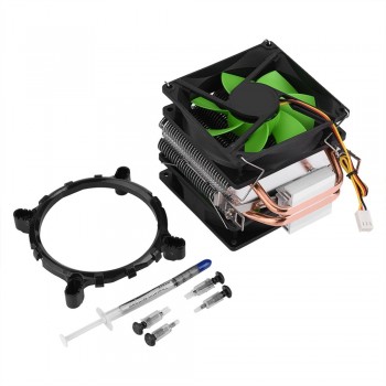 90mm 3Pin CPU Cooler Heatsink Quiet fans for Intel LGA775/1156/1155 for AMD AM2/AM2+/AM3 Dual-sided Fan Free Shipping