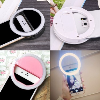 Selfie Ring Flash Led Fill Light Lamp Camera Photography Video Spotlight for iphone X 8 7 Samsung S9 S8 Plus Xiaomi Huawei Phone