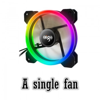 Aigo DR12 3pcs Computer Case PC Cooling Fan RGB Adjust LED 120mm Quiet + IR Remote New computer Cooler Cooling RGB Case Fan CPU