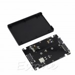 Enclosure M.2 NGFF SSD to 2.5 SATA Adapter Card With 7MM Thickness Case New
