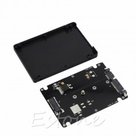 Enclosure M.2 NGFF SSD to 2.5 SATA Adapter Card With 7MM Thickness Case New
