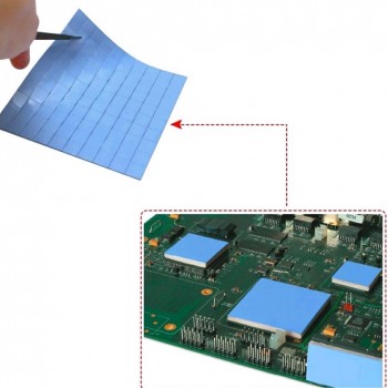 2016 high quality 10mm*10mm*1mm 100 pcs Thermal Pad GPU CPU Heatsink Cooling Conductive Silicone Pad