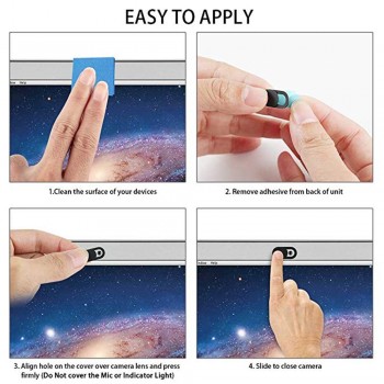Webcam Cover Ultra Thin Laptop Camera Cover Slide for Computer Macbook Pro/Air iMac iPhone Cell Phone Tablet Camera Blocker