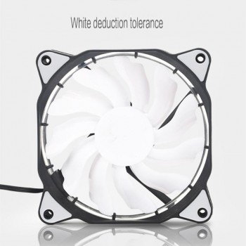 High Quality Quiet 120mm DC 12V 3+4pin LED Effects Clear Computer Case Cooling Fan For Radiator Mod Nov29
