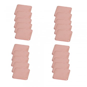 20 pcs 15mmx15mm 0.3mm 0.4mm 0.5mm 0.6mm 0.8mm 1mm Heatsink Copper Shim Thermal Pads for Laptop IC Chipset GPU CPU
