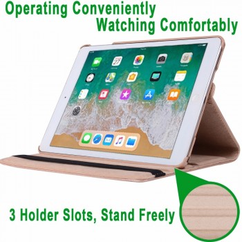 360 Degree Rotating Leather Smart Cover Case for Apple iPad Air 1 Air 2 5 6 New iPad 9.7 2017 2018 A1822 A1823 A1893 Coque Funda
