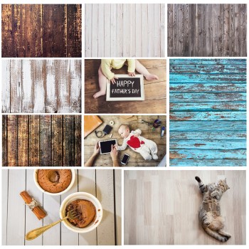 Wood Photo Background Photophone Pinewood Photography Backdrops Studio Shoots for Baby Newborn Cake Customized Size