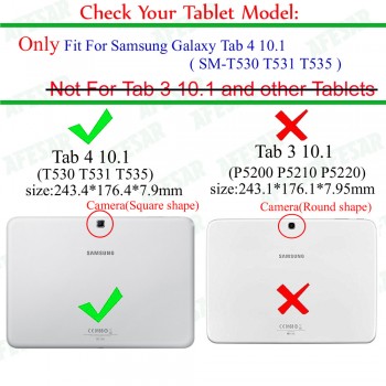 4 color Ultra Slim case for S amsung galaxy tab 4 10.1 T530 T531/NOOK Barnesamp;Noble smart cover case with magnetic Auto Sleep
