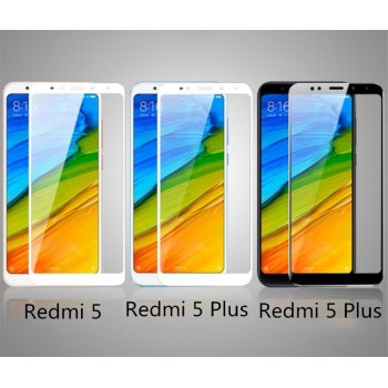 For Xiaomi redmi 5 plus glass redmi5 screen protector full cover white and black protect film For xiaomi redmi 5 tempered glass