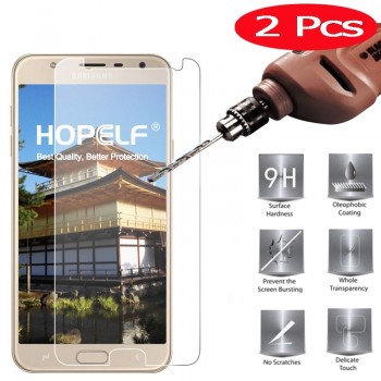 2Pieces Tempered Glass on for Samsung Galaxy J4 Plus 2.5D 9H Phone Film J4 Protective Glass for Samsung J4 2018 Screen Protector
