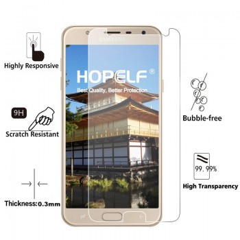 2Pieces Tempered Glass on for Samsung Galaxy J4 Plus 2.5D 9H Phone Film J4 Protective Glass for Samsung J4 2018 Screen Protector