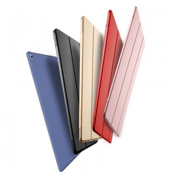 Case for New iPad 9.7 inch 2017 2018 Release model A1822 A1823 A1893A1954 Soft silicone bottom+PU Leather Smart Cover Auto Sleep