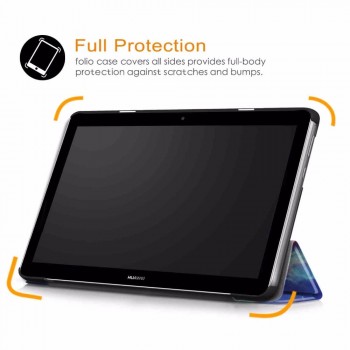 Ultra Slim PU Leather Case For Huawei MediaPad T3 10 AGS-L09 AGS-W09 9.6Tablet PC stand cover for huawei mediapad t3 10 case