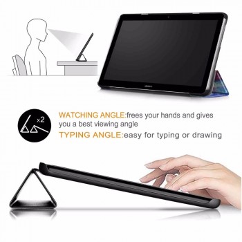 Ultra Slim PU Leather Case For Huawei MediaPad T3 10 AGS-L09 AGS-W09 9.6Tablet PC stand cover for huawei mediapad t3 10 case