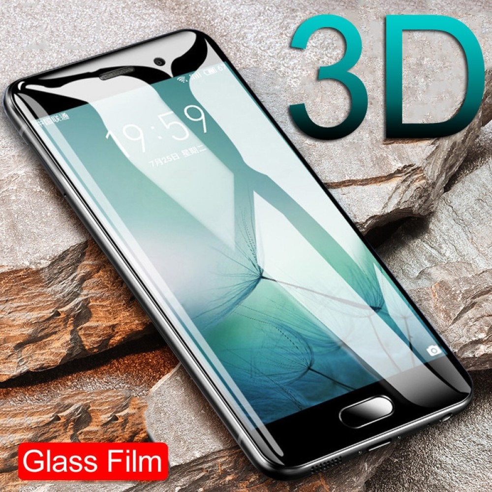 3D Full Cover Tempered Glass On For Meizu M3 M3S M3E M5 M5S M5C M6 M6S M3 Note M5 Note M6 Note Pro 7 Film Screen Protector Glass