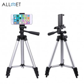 ALLOET Portable Smartphone Digital Camera Tripod Stand For DSLR Camera With Mobile Phone Clip Holder For iPhone X 7 6S 6 Plus 5s