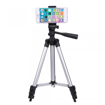ALLOET Portable Smartphone Digital Camera Tripod Stand For DSLR Camera With Mobile Phone Clip Holder For iPhone X 7 6S 6 Plus 5s